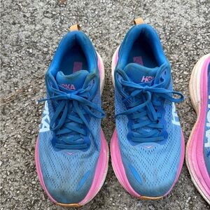 Hoka Women's Blue and Pink Athletic Shoes